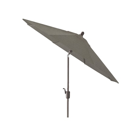 9ft Round Push TILT Market Umbrella With Antique Bronze Frame (Fabric: Sunbrella Graphite)